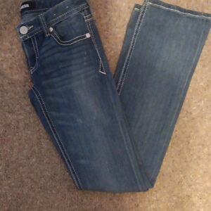 Express Indigo Barely Boot Cut Jeans